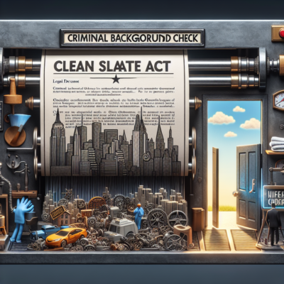 Breakout Content AI generated featured image for a blog article about Criminal Background Checks and the Clean Slate Act in New York