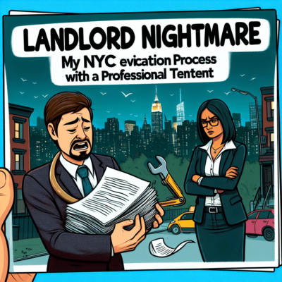 Breakout Content AI generated featured image for a blog article about Landlord Nightmare: My NYC Eviction Process with a Professional Tenant