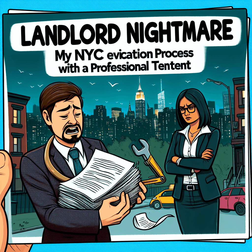 Breakout Content AI generated featured image for a blog article about Landlord Nightmare: My NYC Eviction Process with a Professional Tenant